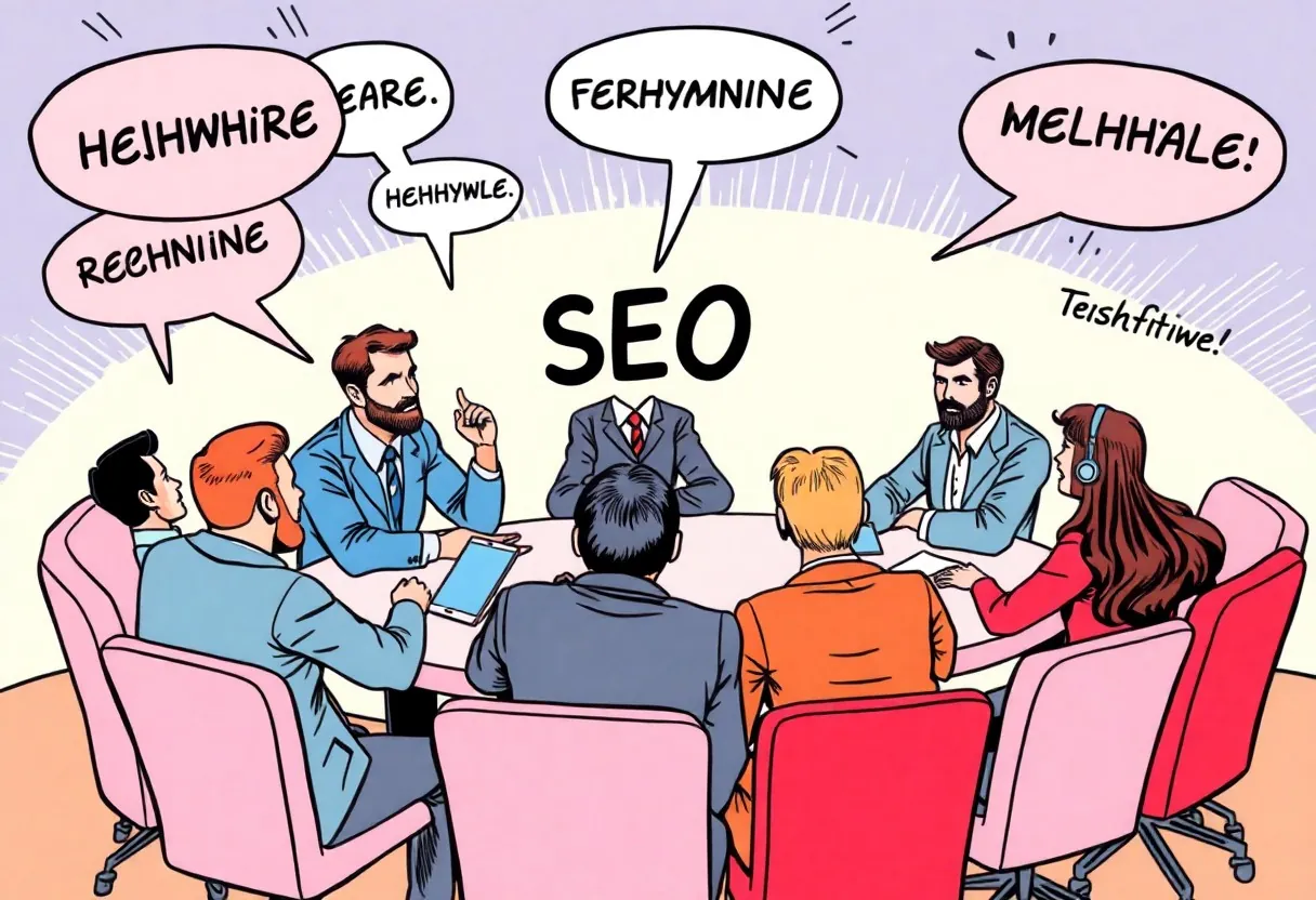 Visual representation of transition words impact on SEO